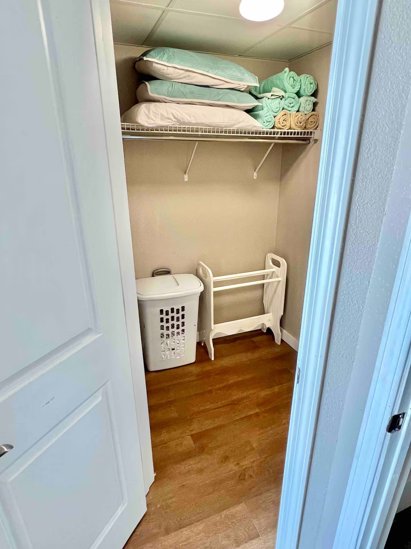 Closet Leading into Bathroom
