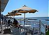 Outside dining at the Oyster Farm Seafood Eatery