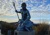 King Neptune statue at the Cape Charles beach