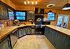 Wonderful layout of the kitchen makes for a superb cooking experience.