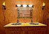 Bath #2 is Texas size. with double sinks, shower and plenty of towel racks.