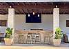 The white rock Cabana is sublime! Poolside movies, blue tooth speakers, bar with sink & frig, lounge & al fresco dining.