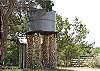 Historic water tower still in use & made from rocks pulled out of the Frio River.