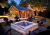 The outdoor fire pit is a guest favorite.