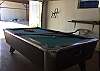 POOL TABLE TURNS INTO A PING PONG TABLE, WITH GREAT VIEWS OF THE MOUNTAINS.