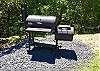 The charcoal smoker is large enough to feed all your tribe!