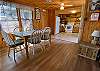 Large dining room with Shut-in Creek views.