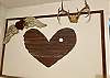 Master bedroom has cute decor.