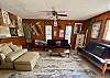 The family room is large, with 2 futons and plenty of room.