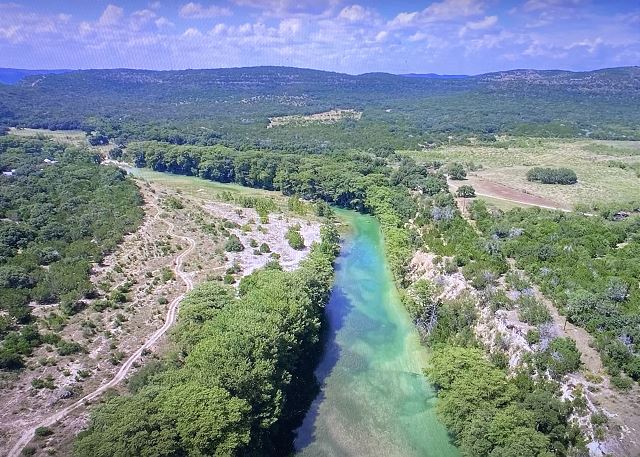 The Frio River at Comanche Hideout.