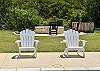 New outdoor furniture is comfy.