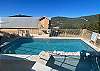 Mountain views front and back, views from pool and inside home.