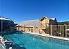 Stunning mountain views from the house and poolside.