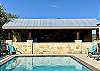 The Cabana bar overlooks the pool.