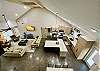 Open concept with 30' vaulted ceiling, beams, big fans, upscale furnishings & more!!