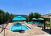 What a view from the Cabana overlooking the pool and mountains!