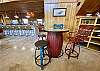 Hip high top barrel table and 4 chairs.