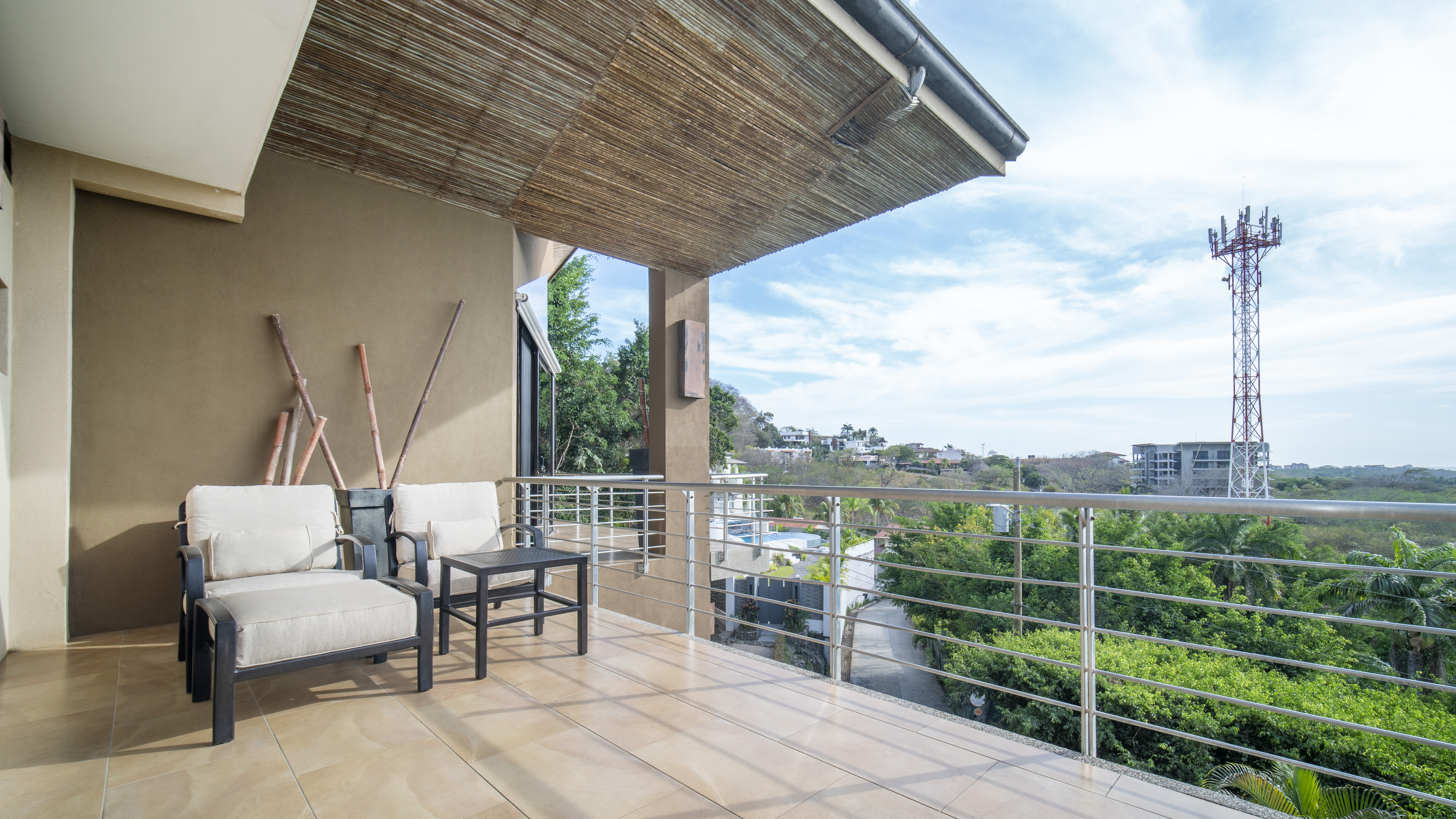 Master room's private balcony
