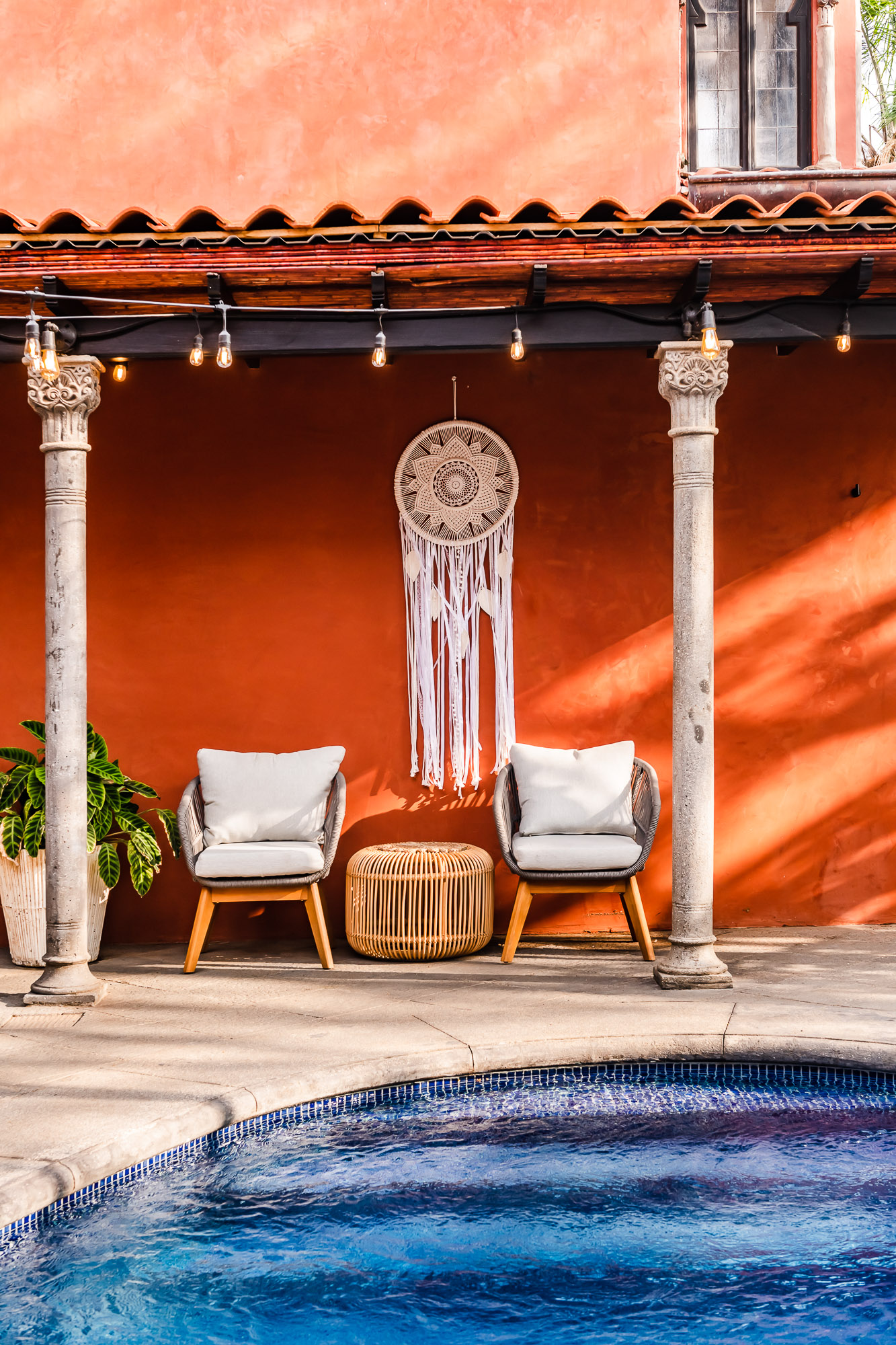 Covered Terrace Pool Area