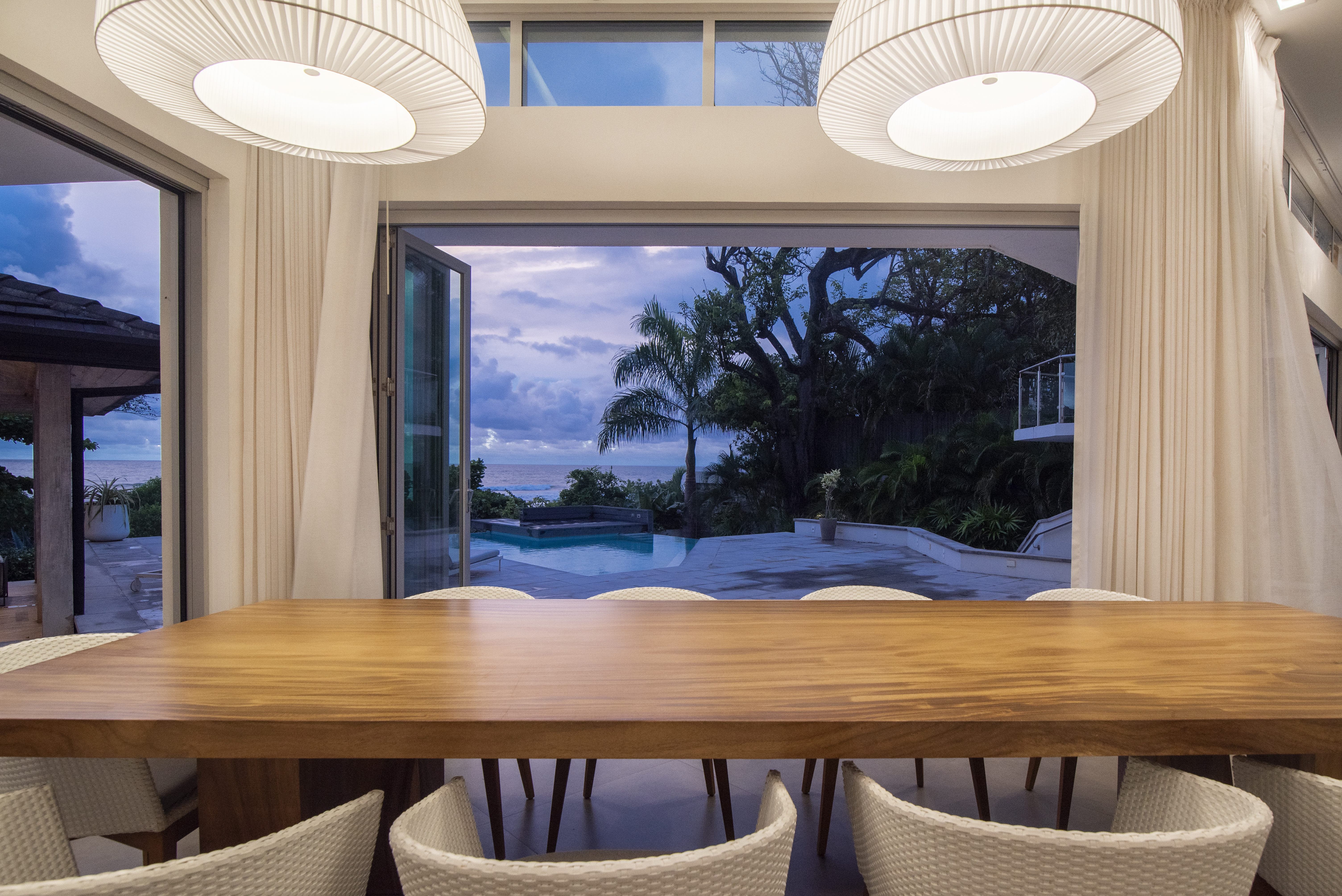 Dining Room View of Pool