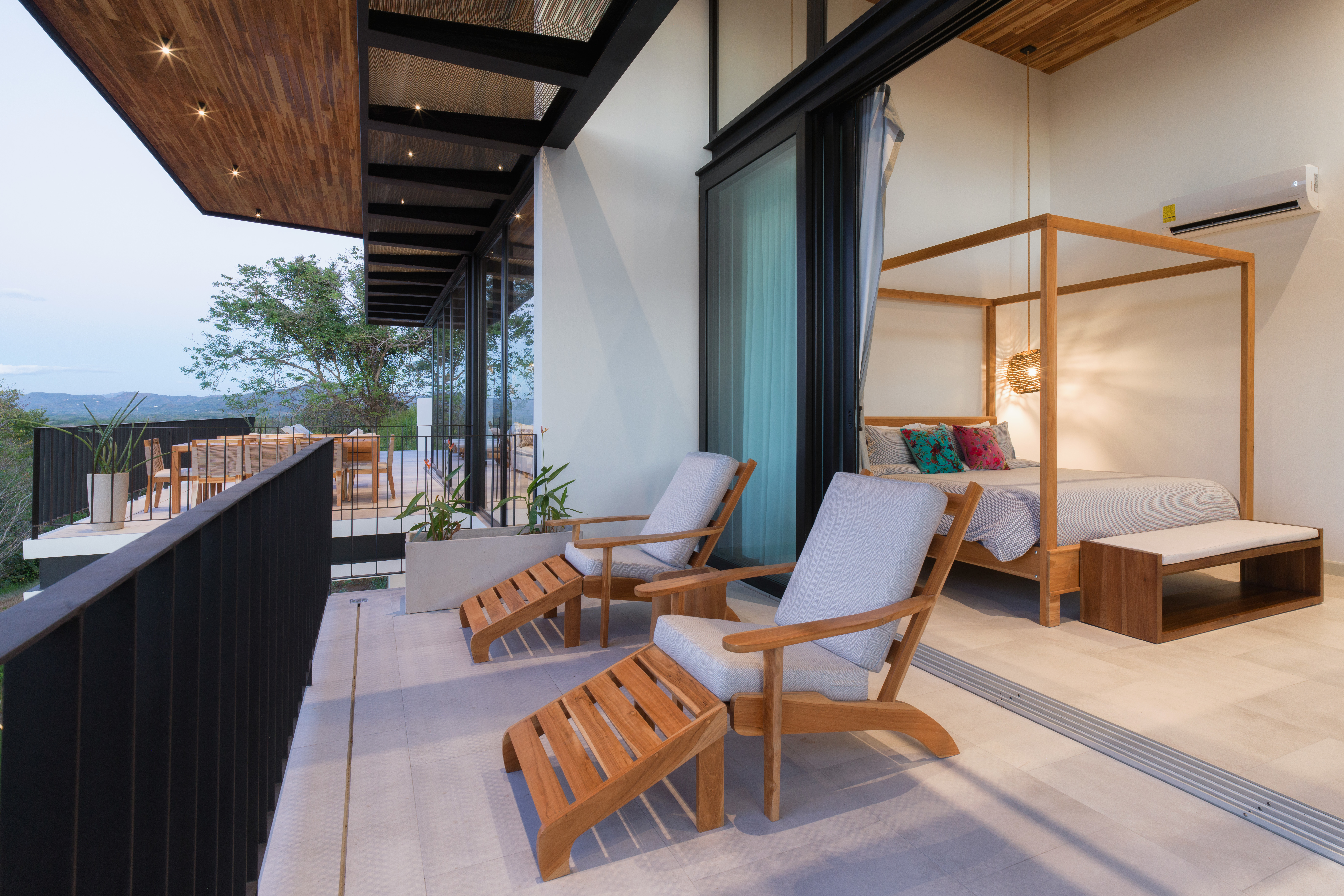 Balcony seating ideal for couples 