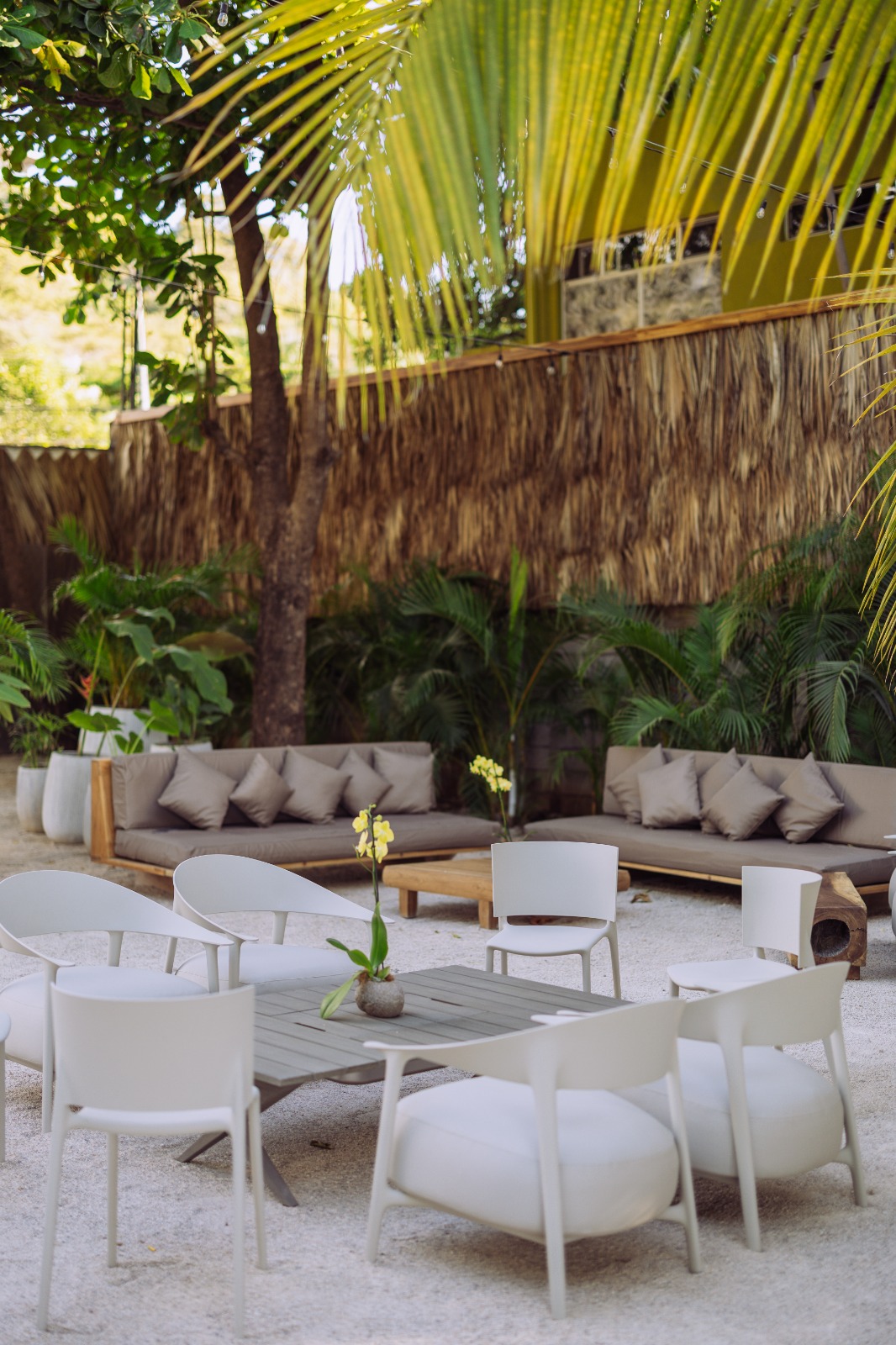 Coffee, cocktails or snacks all available at the Exclusibe Beach