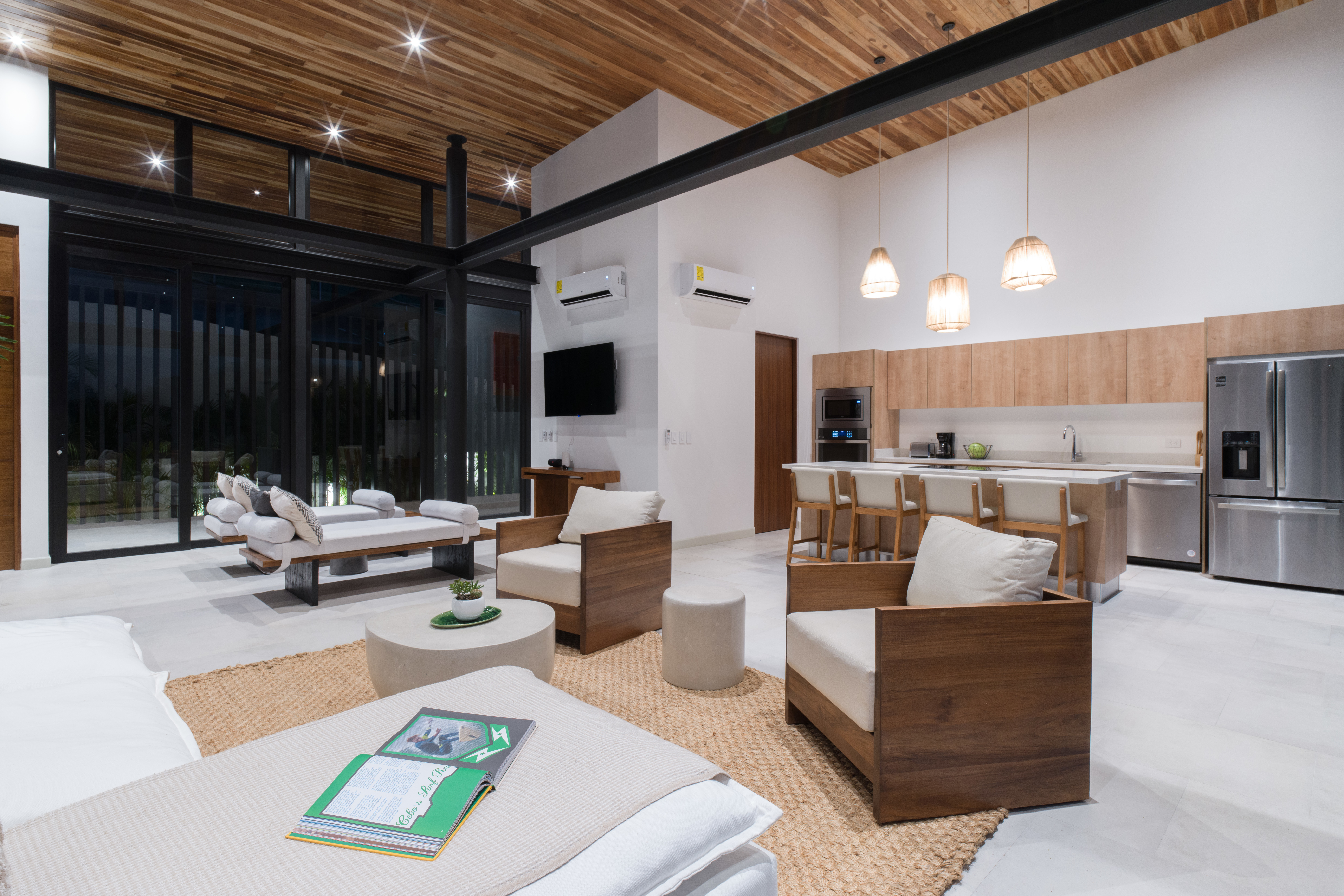 Comfortable modern living room with open layout