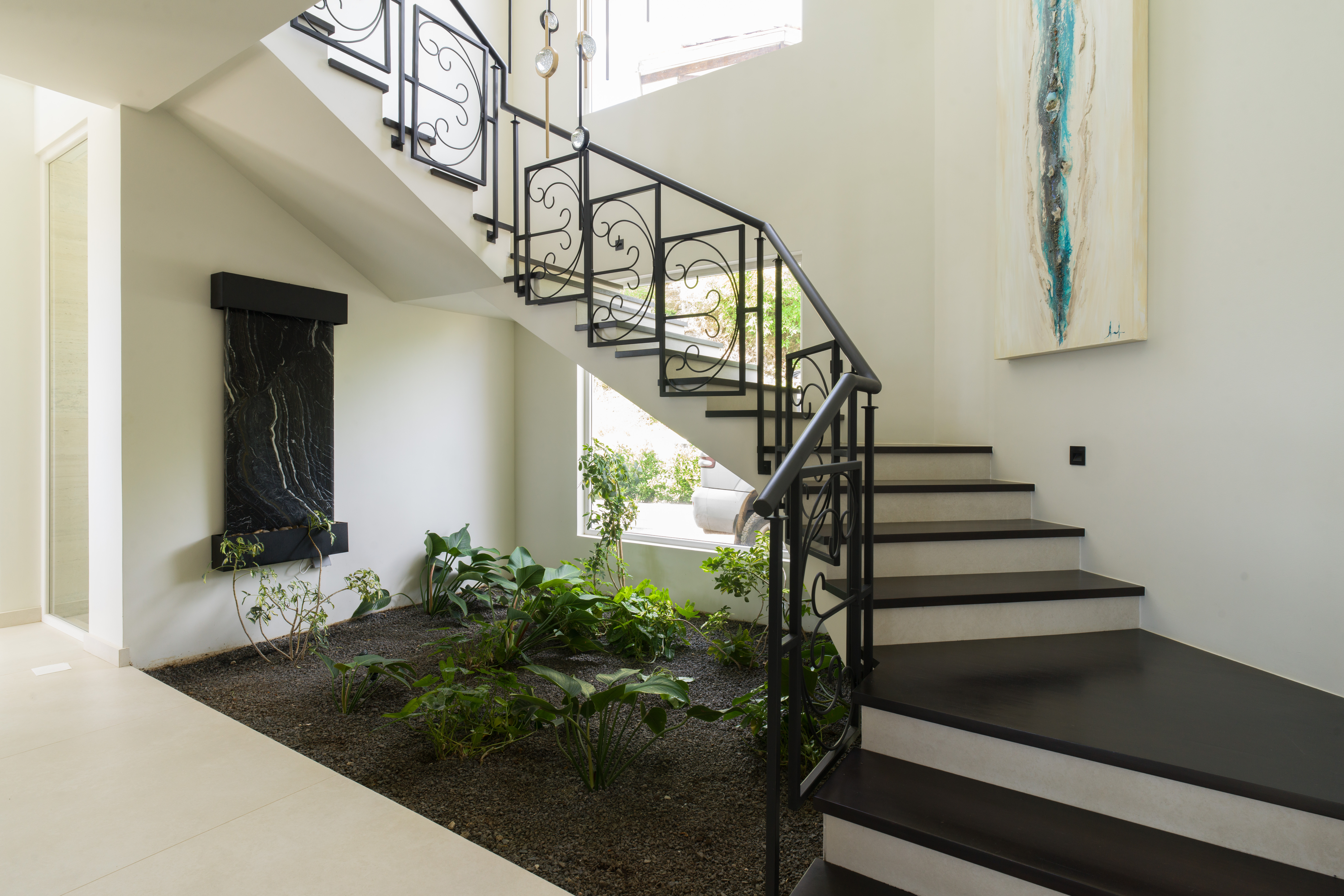 Staircase to second level
