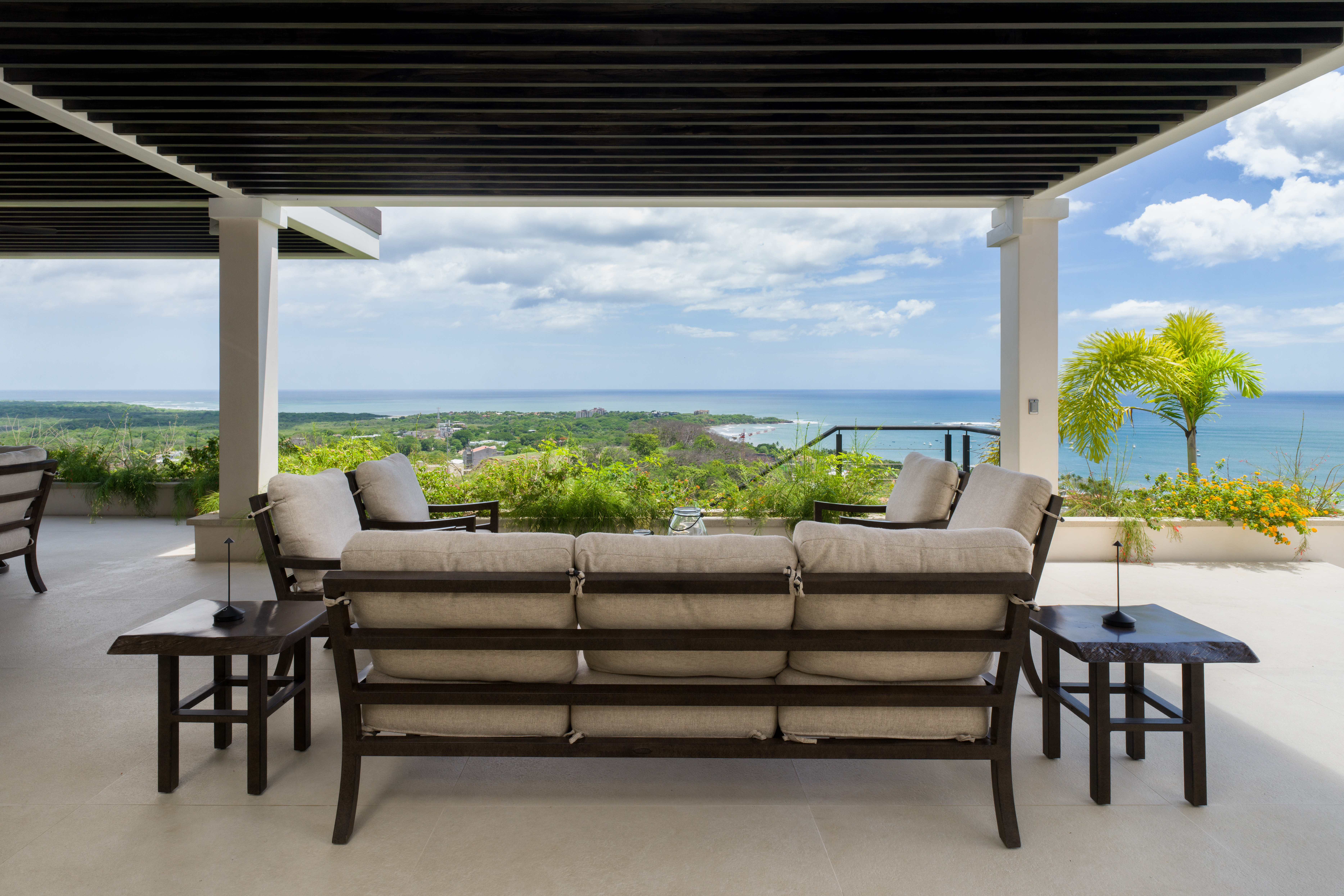 Roofed terrace at Villa Haven