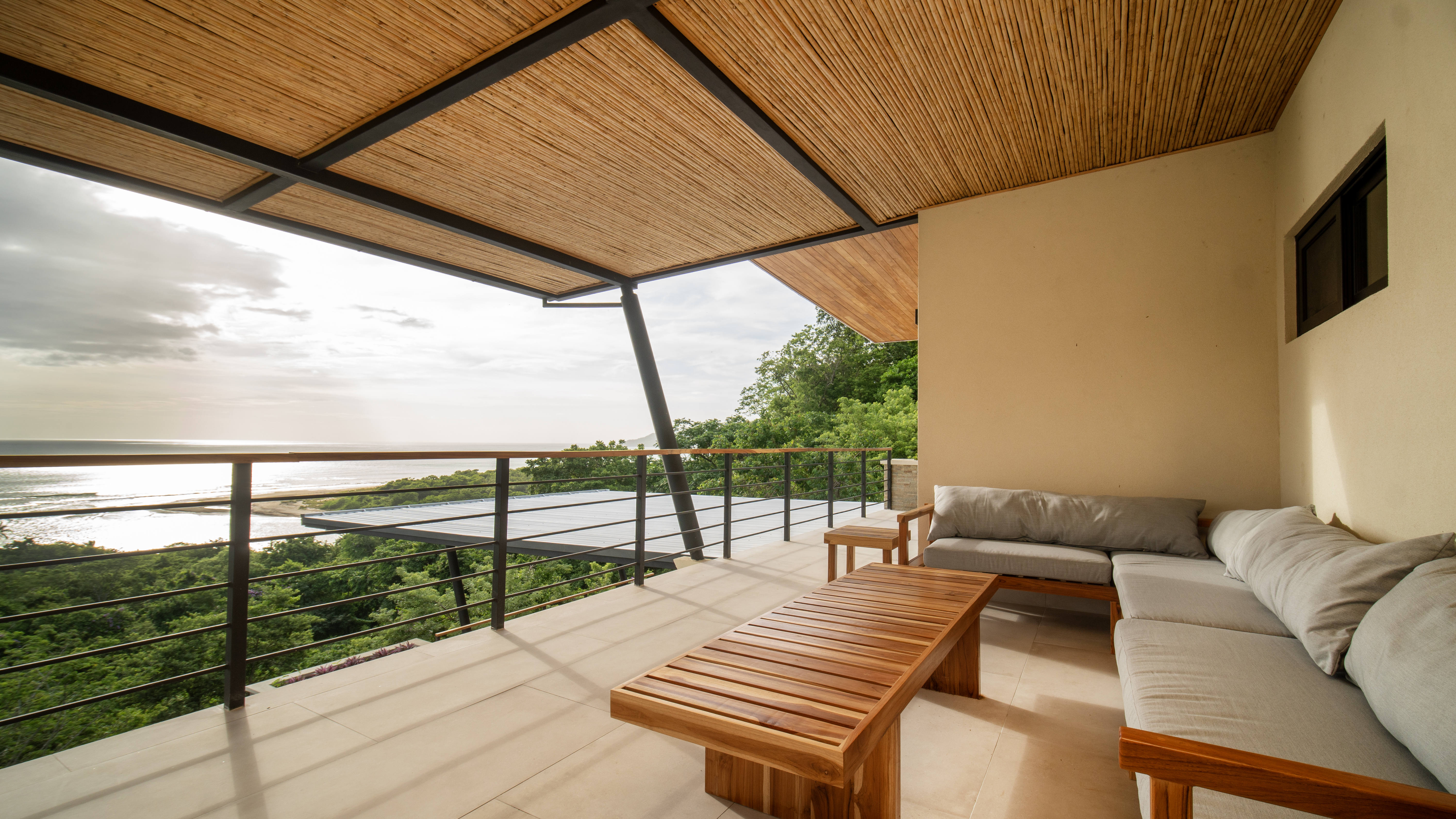 Seating lounge on second floor terrace