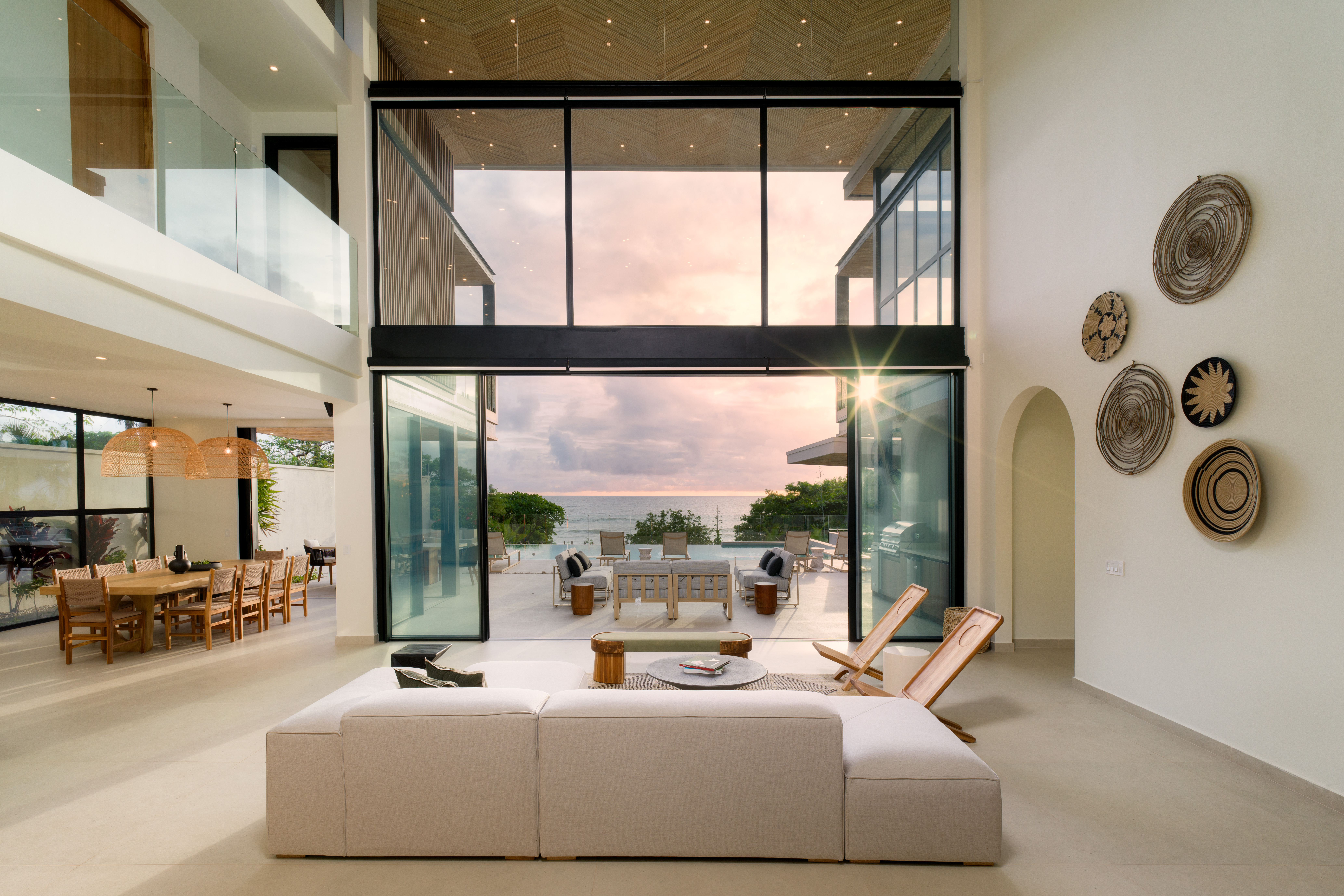 Imagine settling in with a glass of wine as the sun dips below t