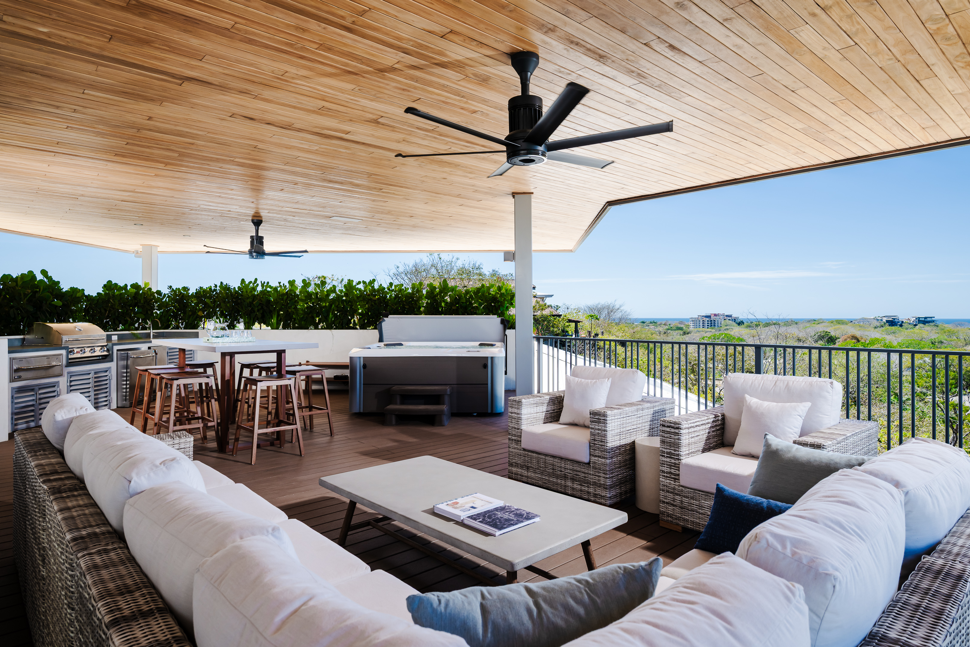 Expansive terraces 