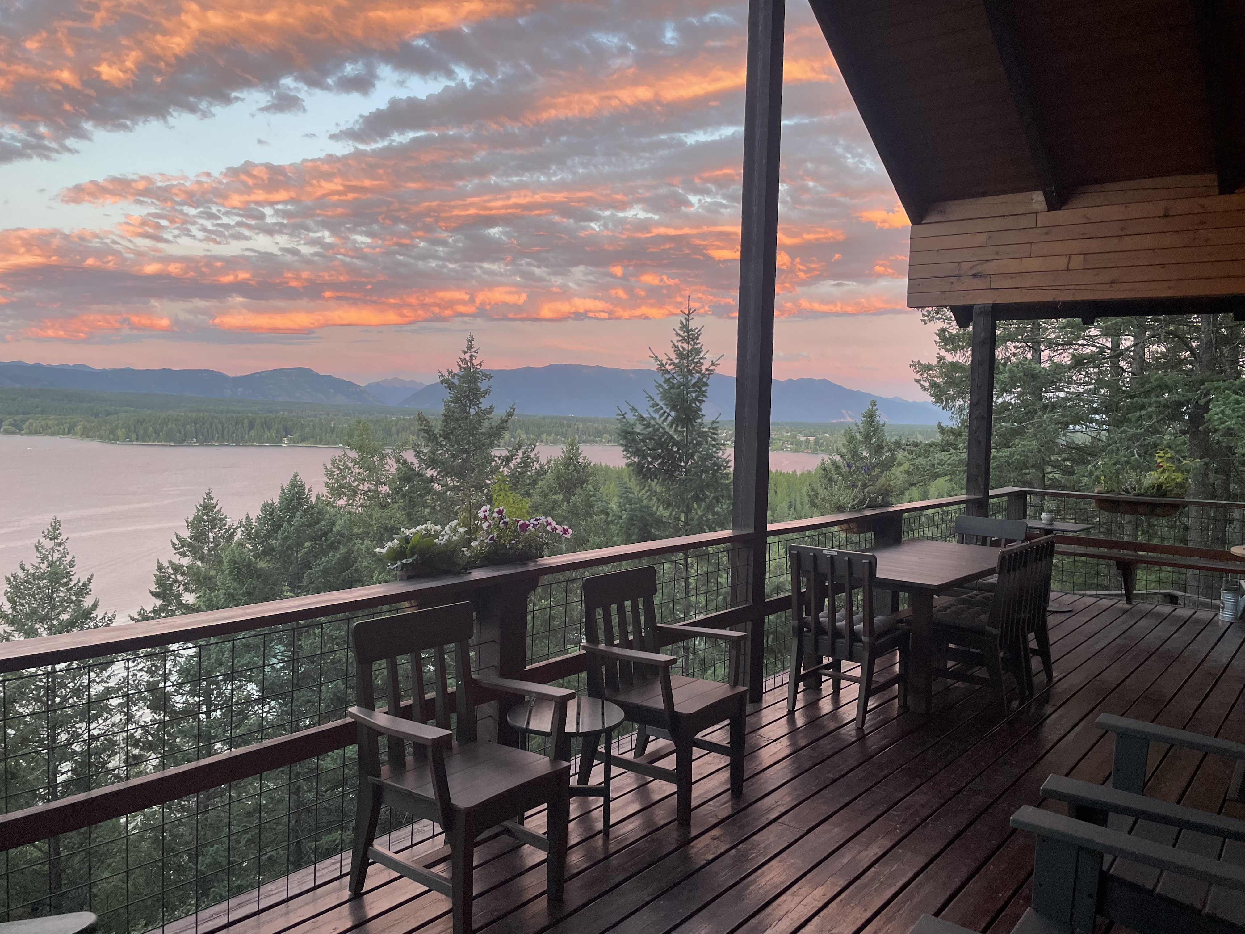 Sunset from the deck