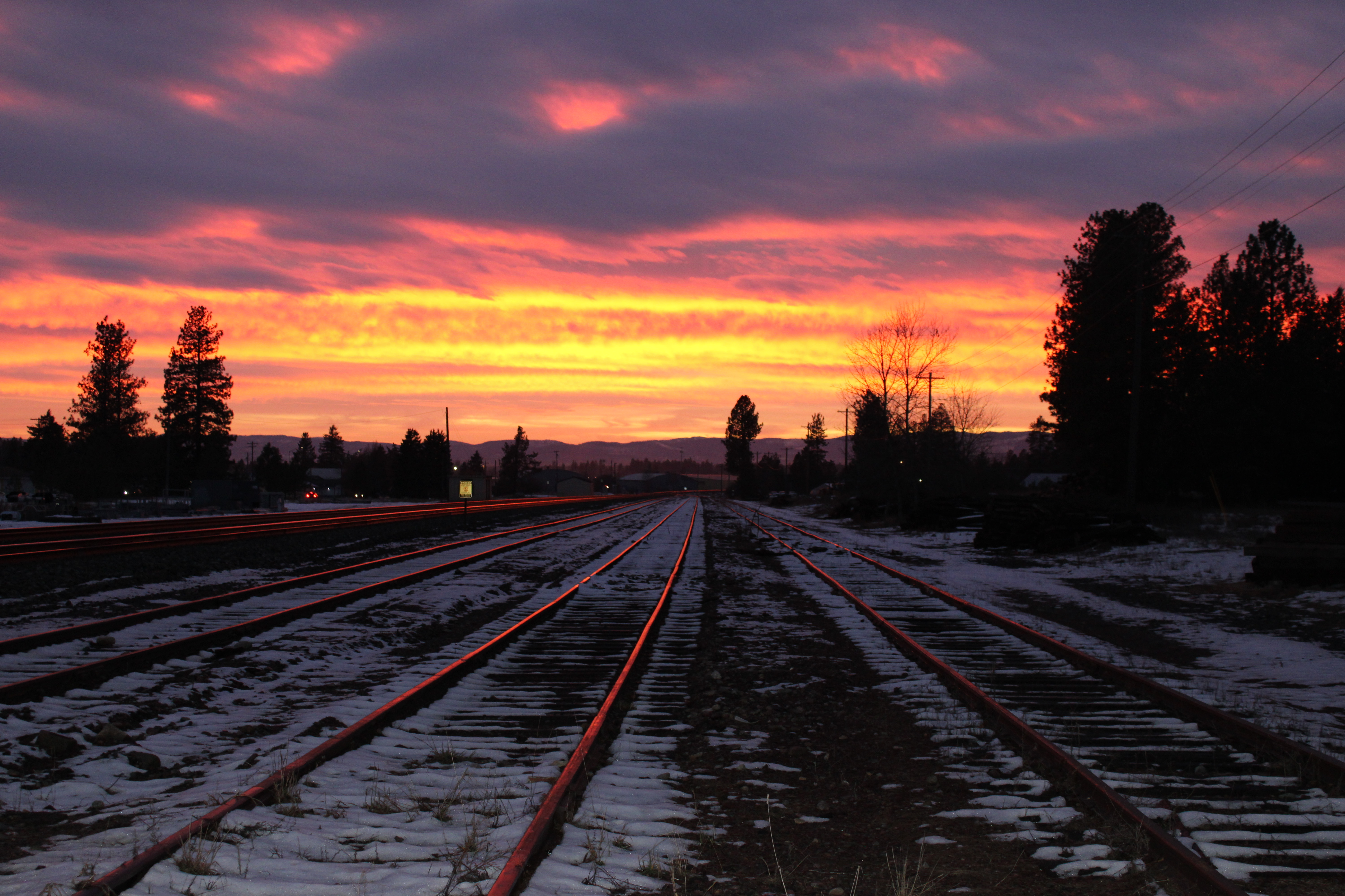 Sunset in Columbia Falls