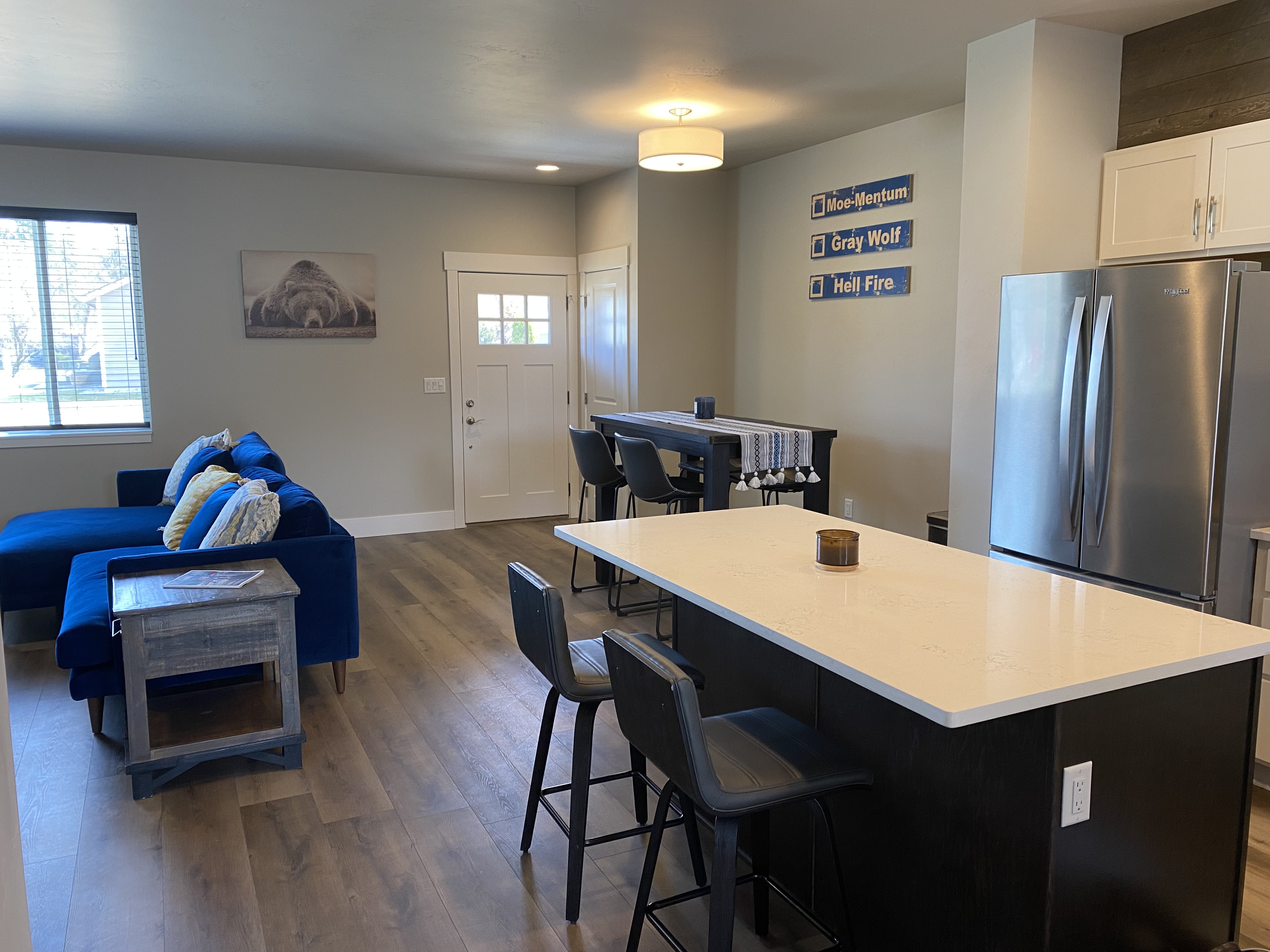 Kitchen and Living area