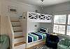 Upstairs Guest Bedroom 1 with 2 Custom Bunk Beds, 4 XL Twin Beds