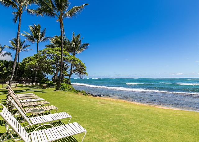 Kapaa Shore Beach Lounging