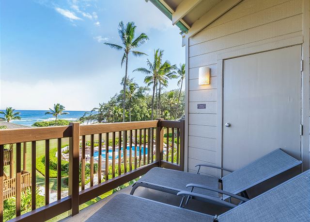 Lounge on your top floor lanai