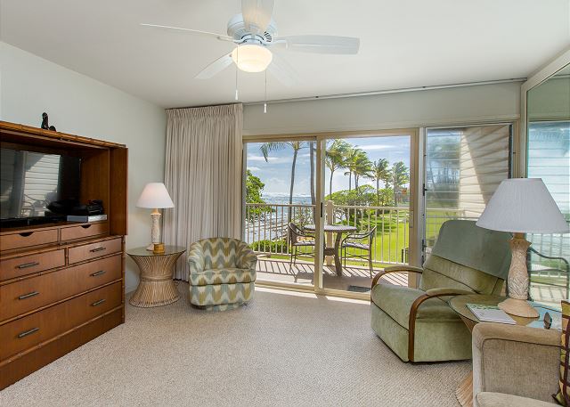 Living room with ocean views!