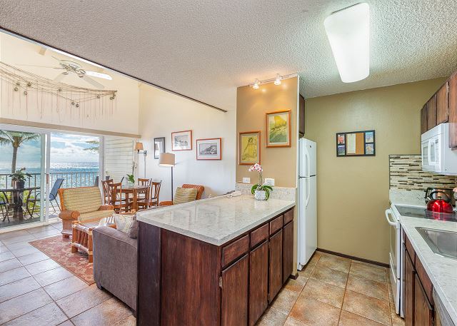 Enjoy cooking while enjoying oceanfront views