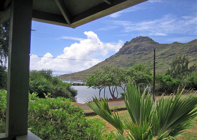 View from lanai of Nawiliwili Bay