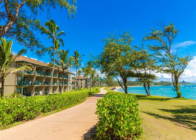 Oceanfront Resort on Coastal Bike Path