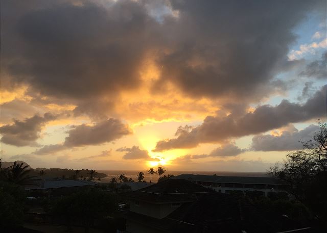 Sunrise from Mele Kai