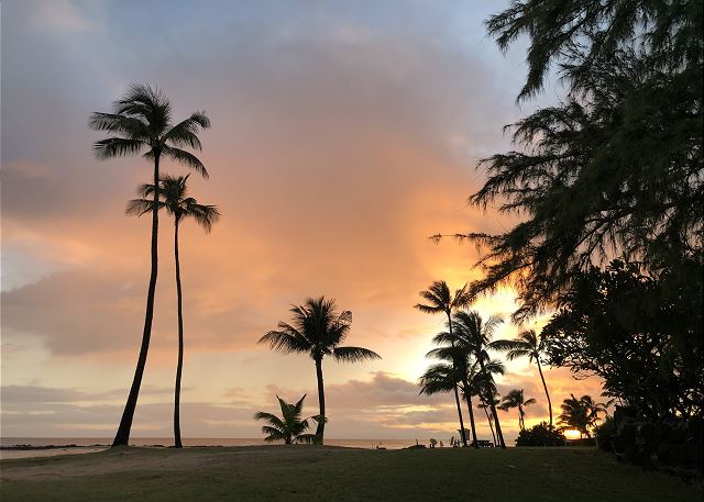 Poipu Beach Sunset