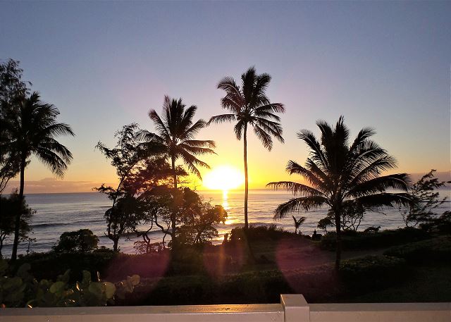 Beautiful Sunset from the Oceanfront Balcony