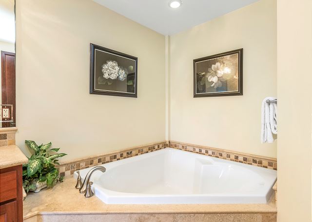 Spa tub in master and 2nd bathroom