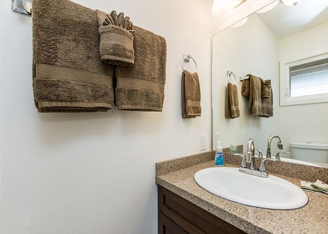 Half Bathroom in Master Bedroom