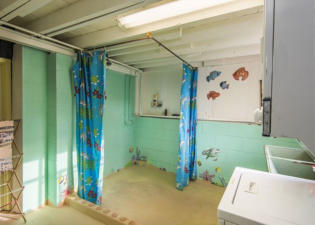 Shower & Laundry Room Downstairs