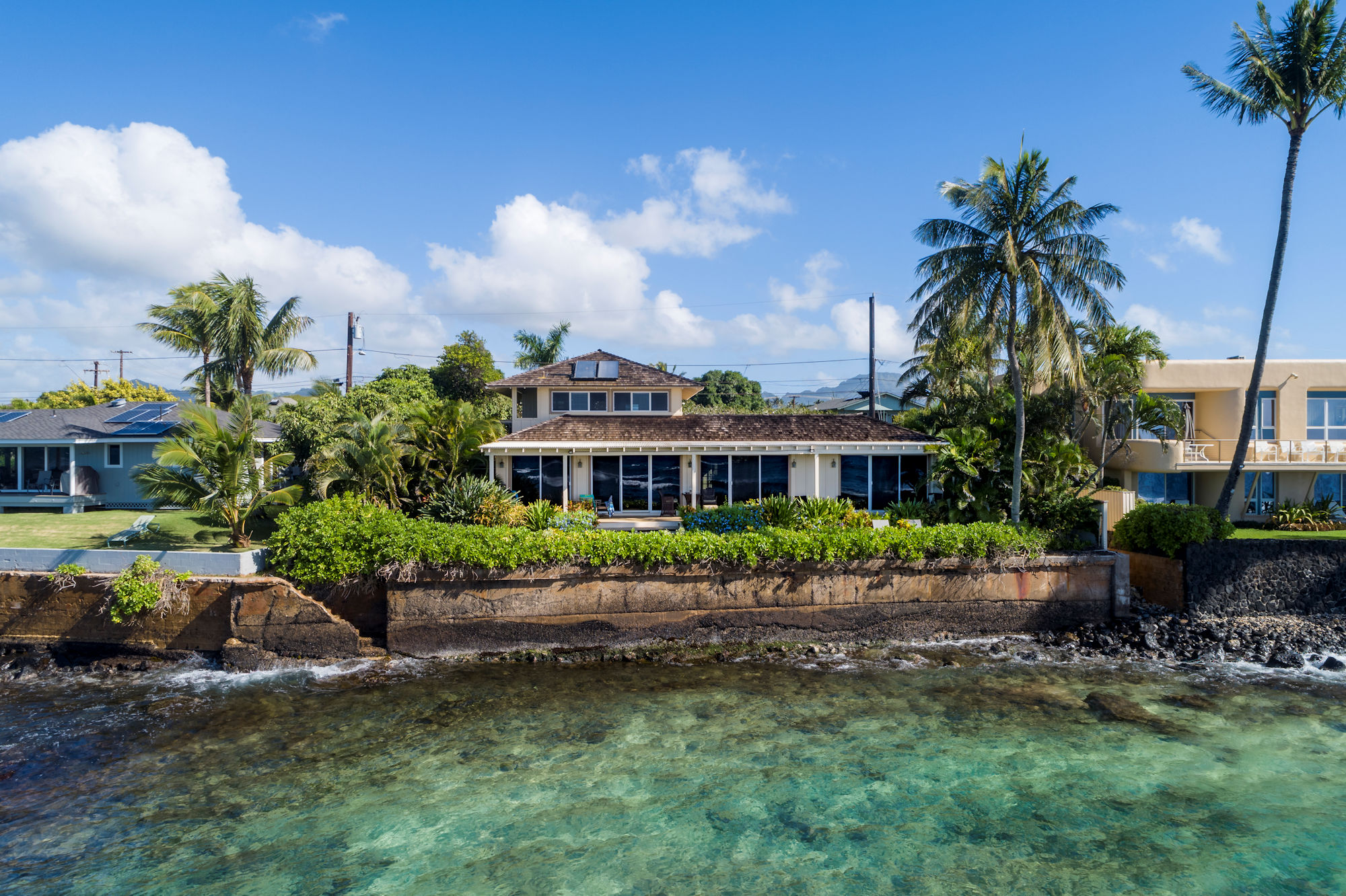 Poipu Beach House Premier Oceanfront Home With A C Garden