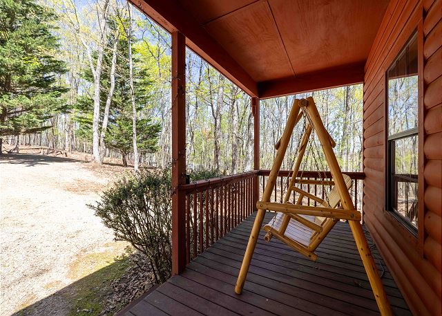 Front Porch Pine Swing
